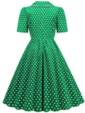 Polka Dots 1950S Vintage Shirt Swing Dress